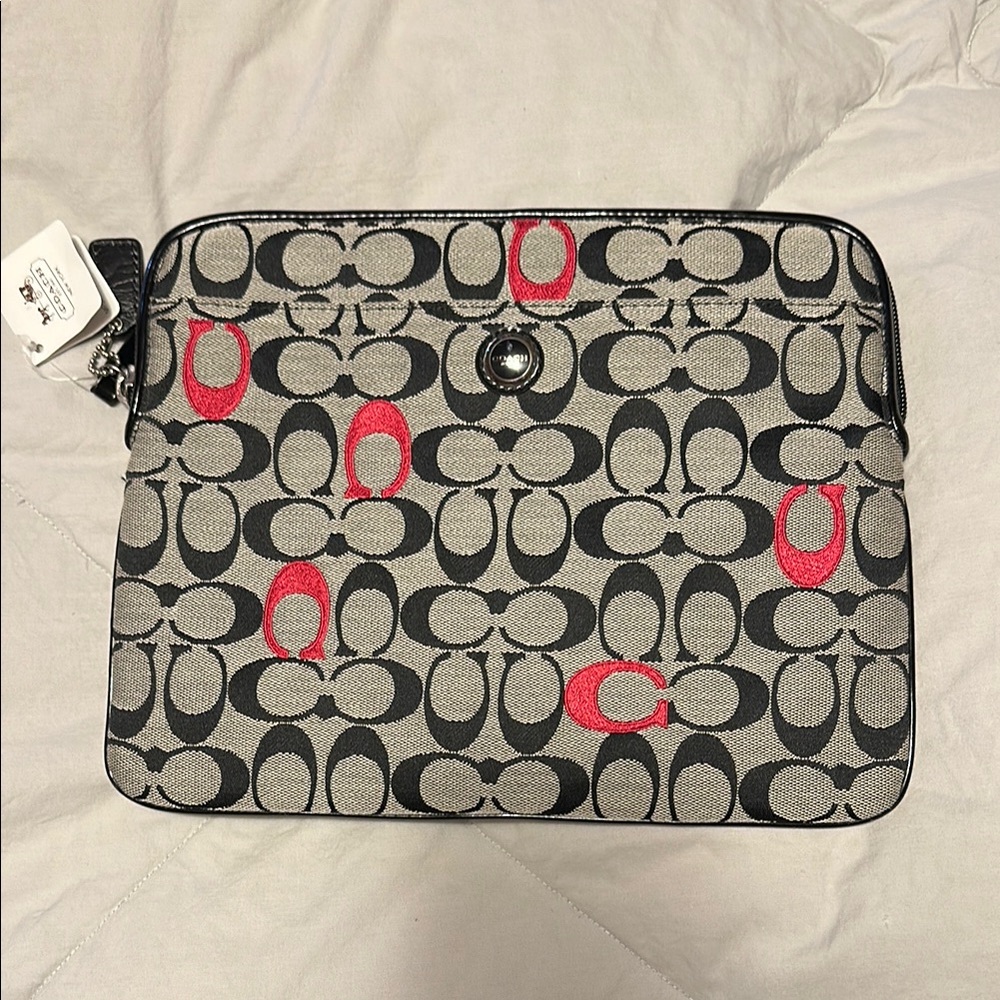 Coach Black and Red Patterned Women's Bag